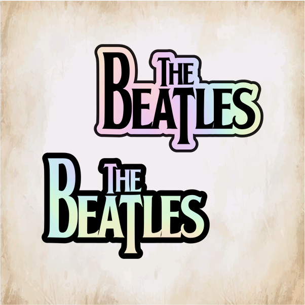 

STICKER HOLOGRAM LOGO BAND THE BEATLES