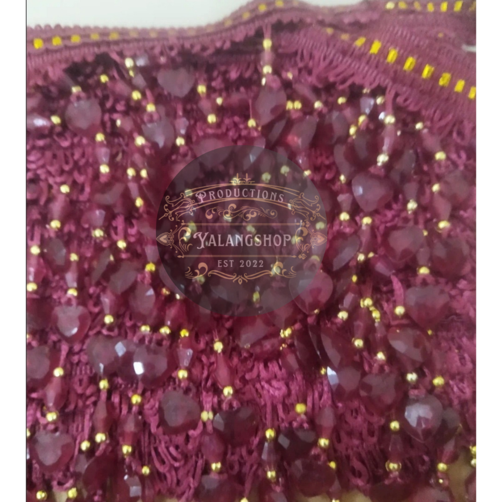 Renda Gorden Meteran/ Renda gorden kristal 1 hati/ Renda murah