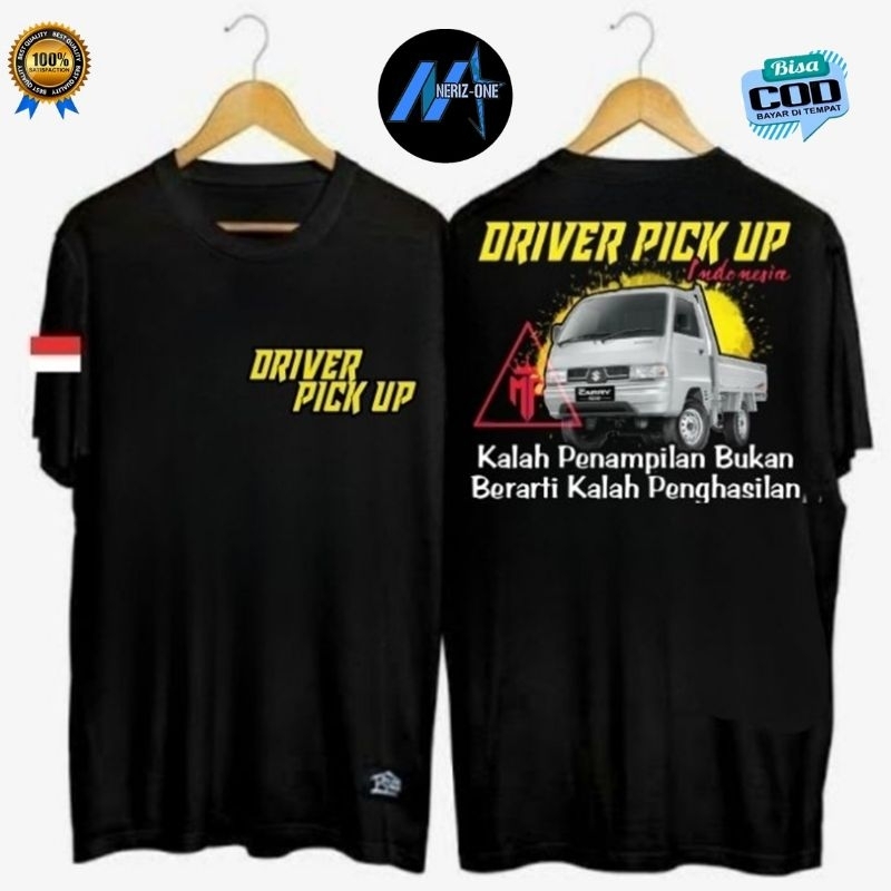 KAOS PRIA DRIVER PICK UP | TSHIRT DISTRO DRIVER MUDA ~ BAHAN KATUN COMBED
