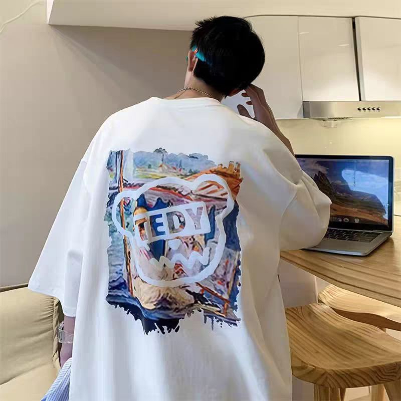 Baju (KHUSUS KOTA BATAM)Kaos Cowok T-SHIRT "TEDY" Import China Premium