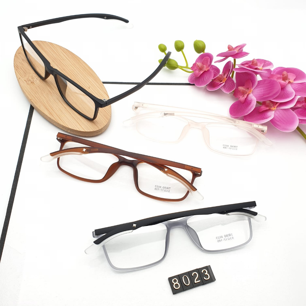 KACAMATA FASHION BENING NORMLA PRIA/WANITA 8023/FRAME KACAMATA/KACAMATA LENTUR/KACAMATA BENING/