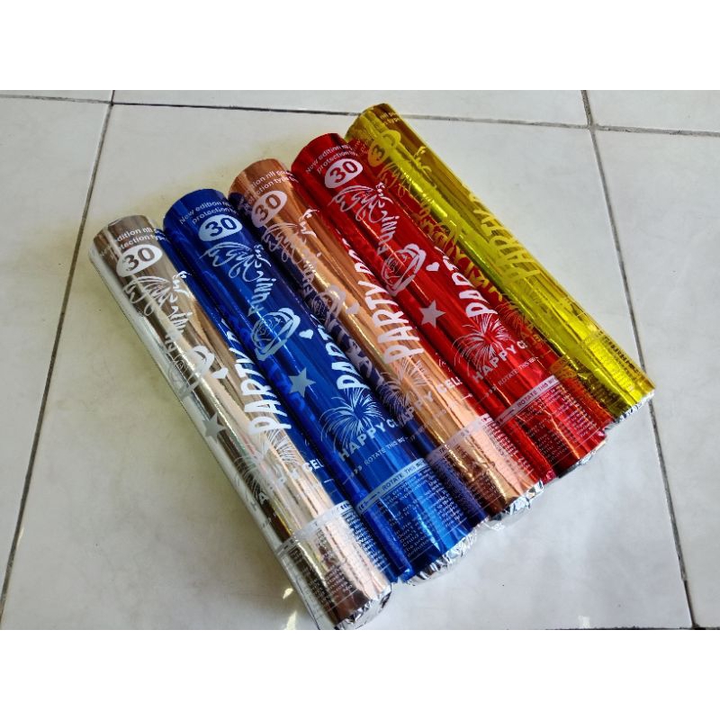Confetty Putar 30cm/Party Popper 30cm Putar/Confetti 30cm Rajawali Party