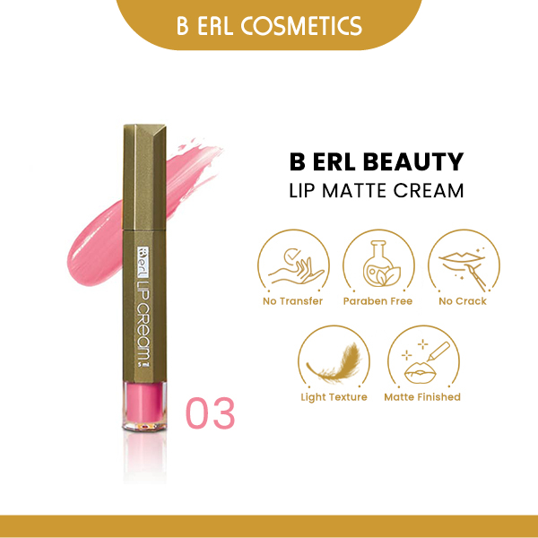 Skin Care Skin Care Beauty Lipcream Matte 03 Soft Pink B Erl Cosmetics Lipstik B Erl Terbaru Termura