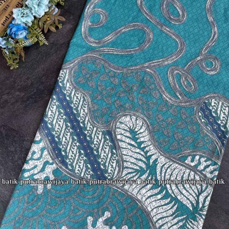 Tj Kain Batik Printing Soft Pastel & Embos Kain Bridesmaid Tradisional Kamen Seragam Dinas Kantoran