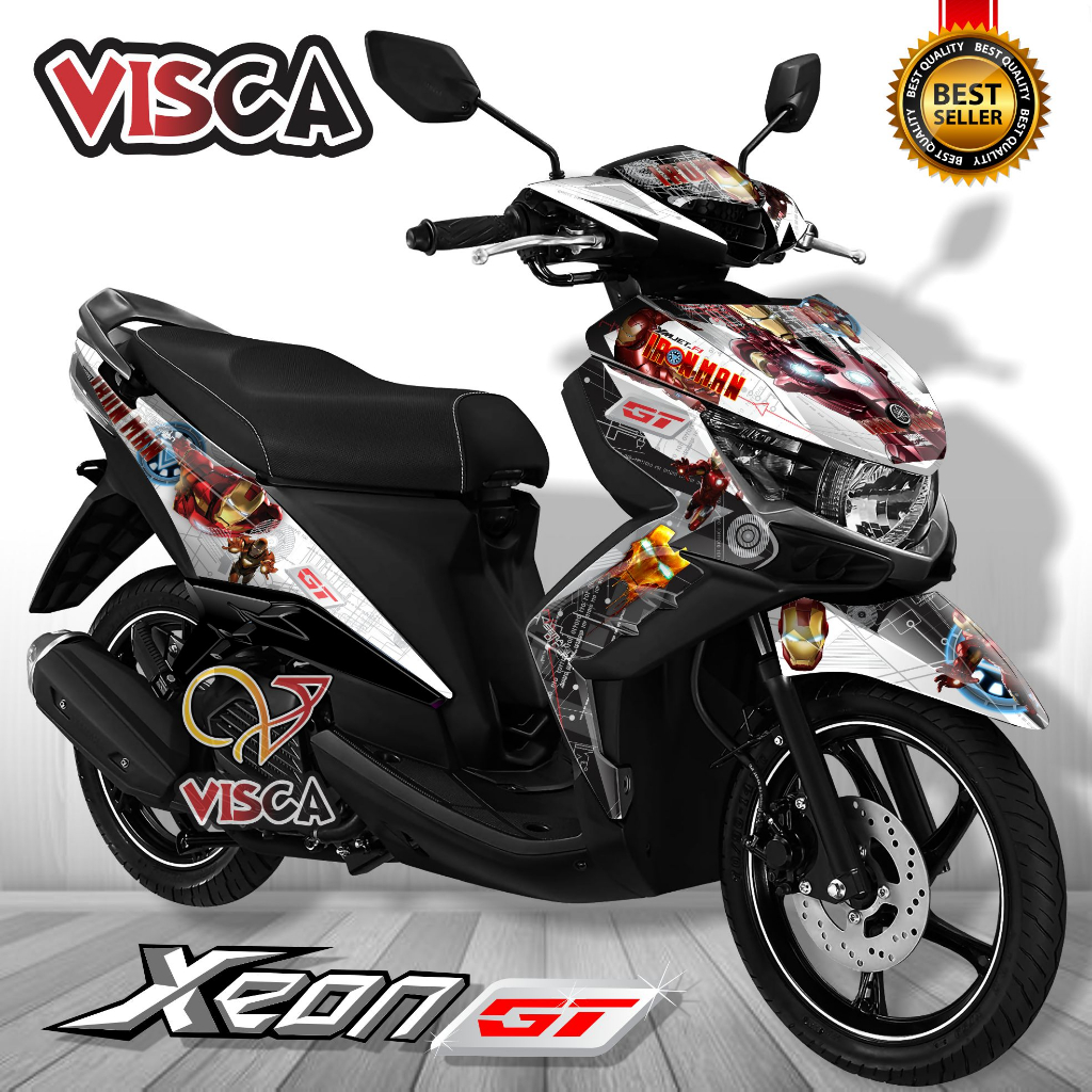 Decal Xeon GT 125 Full Body Stiker Xeon GT 125 Full Body Striping Xeon GT 125 Full Body Decal Hologr