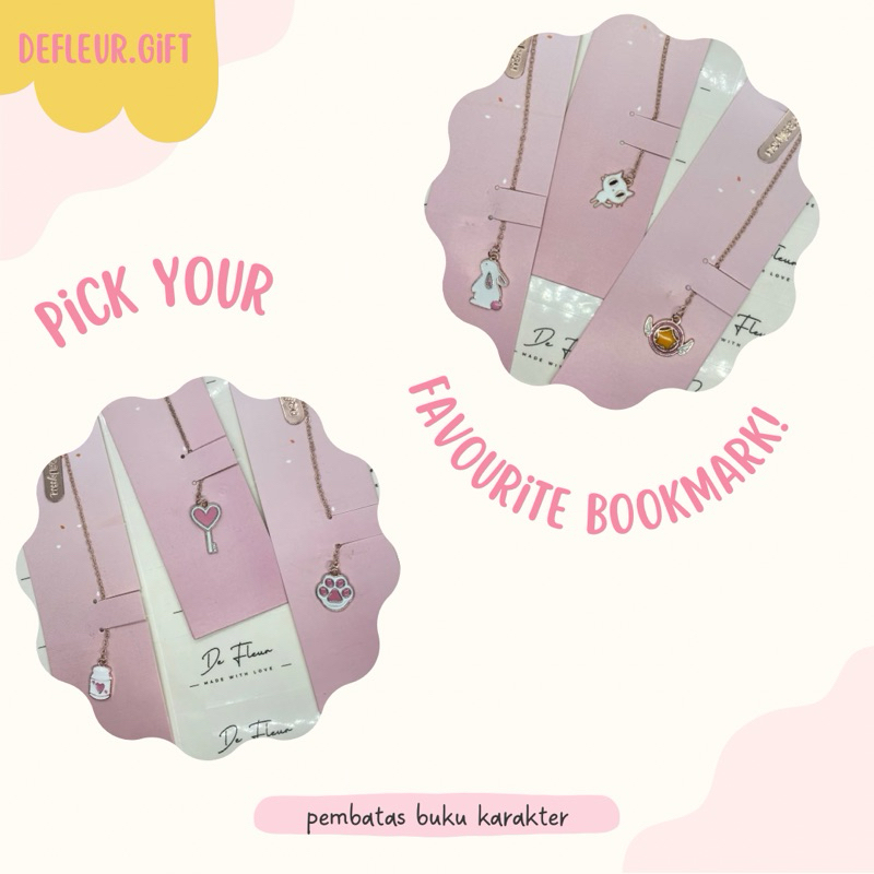 

Pembatas Buku Karakter Cartoon Bookmark Paper Clip Besi Motif Kartun Penjepit Buku Dengan Liontin Bahan Metal