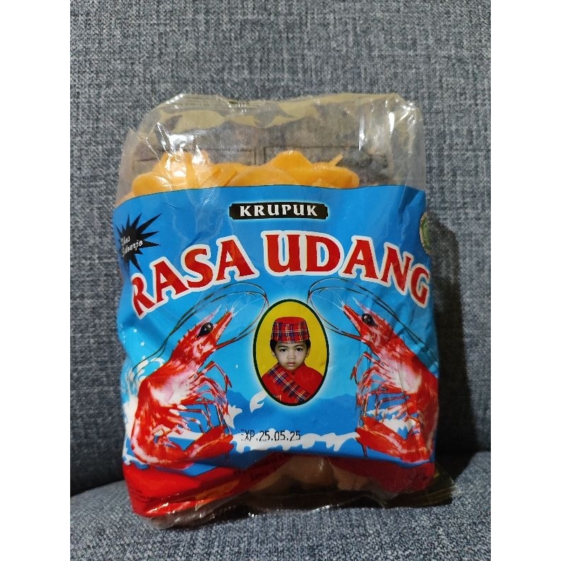 

krupuk rasa udang mentah 500gr produk dacil