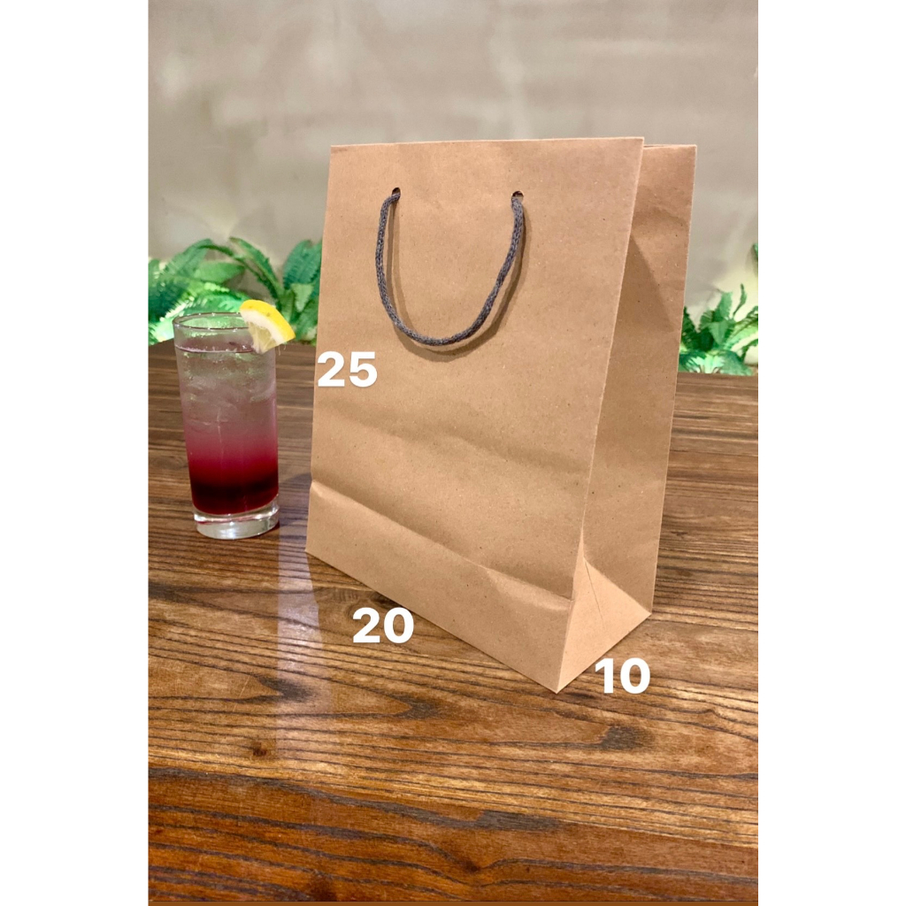 

paberbag coklat paper bag polos ukura 20 x 25 tas kertas murah samson kraft goodie bag murah