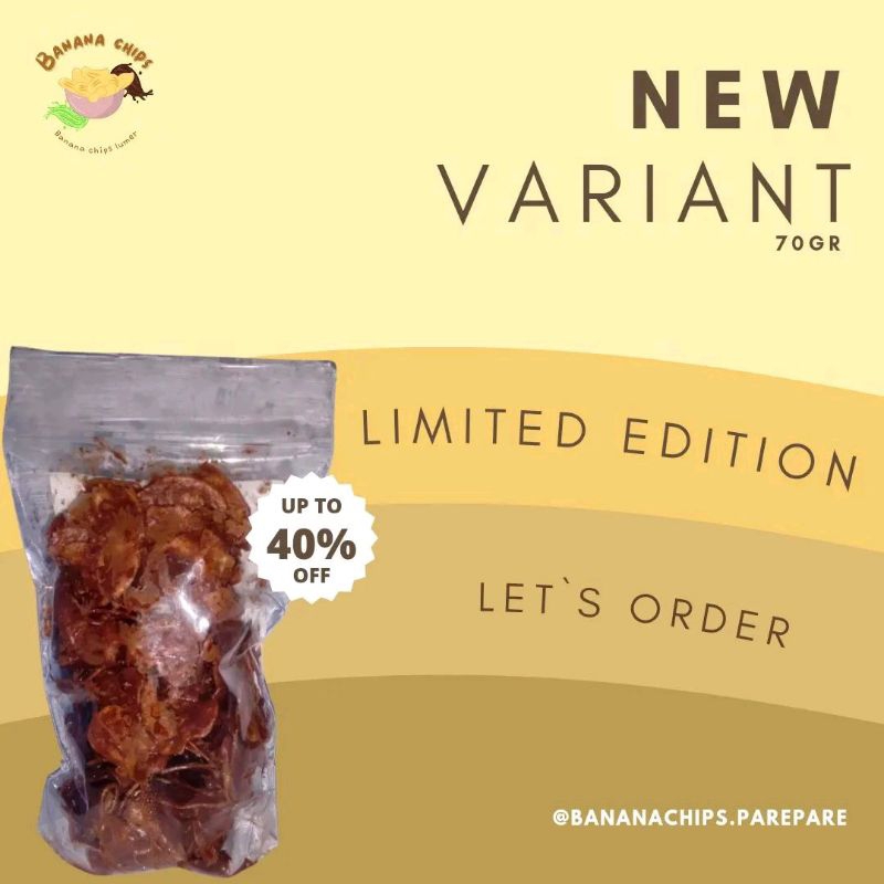 

banana chips coklat lumer