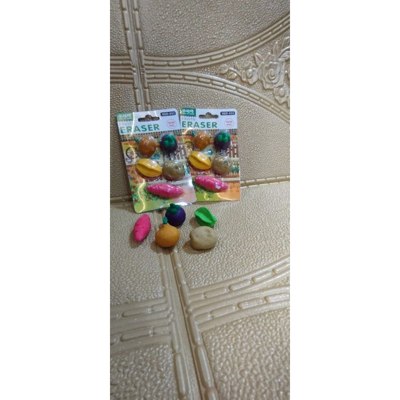 

PNGHAPUS UNIK/ HAPUSAN KARAKTER/ ERASER KARET KARAKTER MOTIF BUAH/ ERASER FRUITS XGD-033