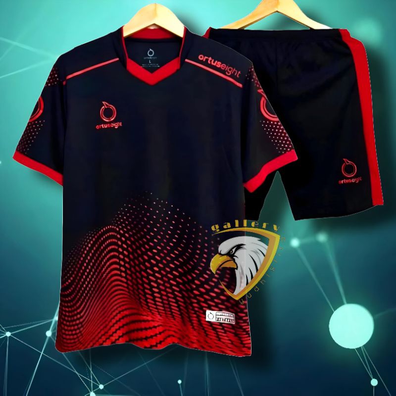 Setelan Jersey Bola Dewasa Baju Bola Futsal Ortuseight Gelombang
