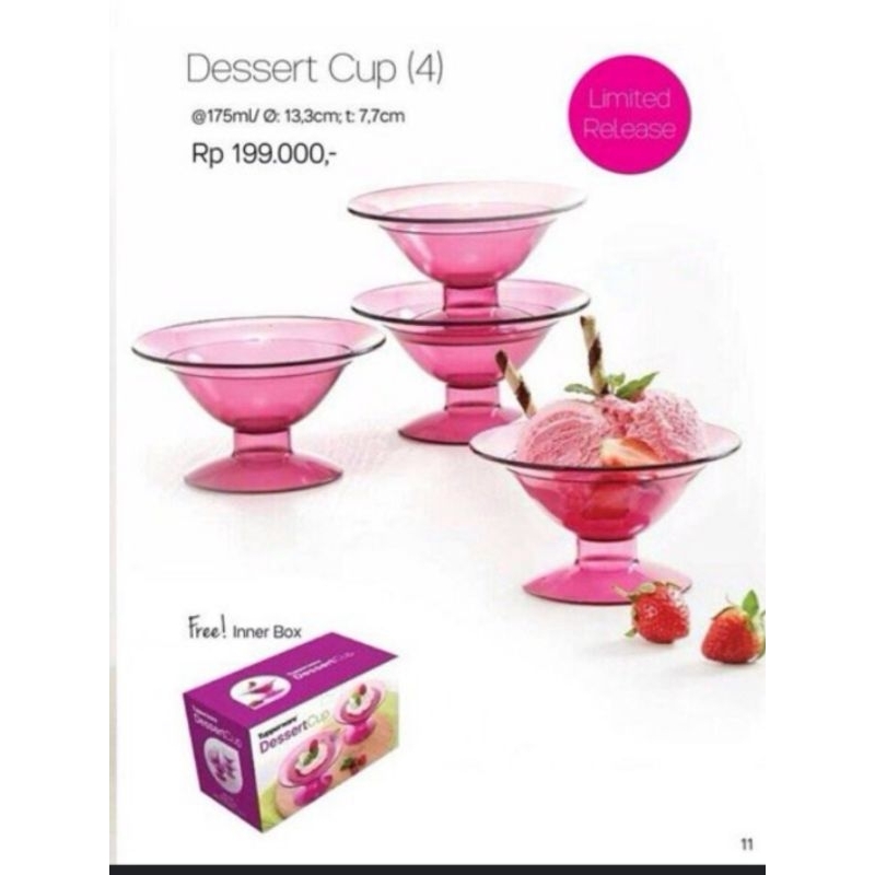 tupperware dessert cup