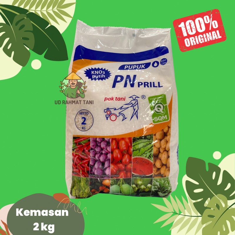 PUPUK KNO3 PUTIH PN PRILL 2 KG | PUPUK KNO3 PUTIH 2 KG PAK TANI