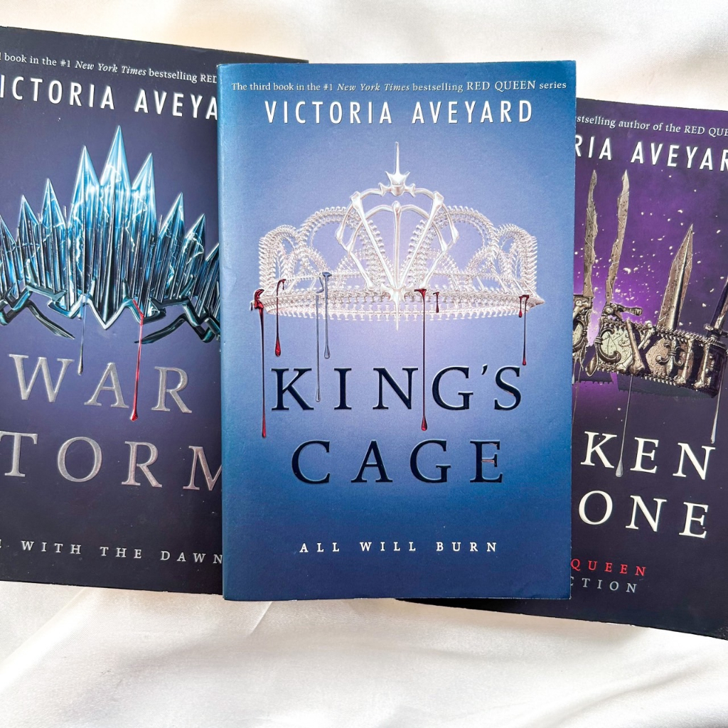 [READY, ENGLISH, ORI] King's Cage / War Storm / Broken Throne by Victoria Aveyard (Red Queen Series)