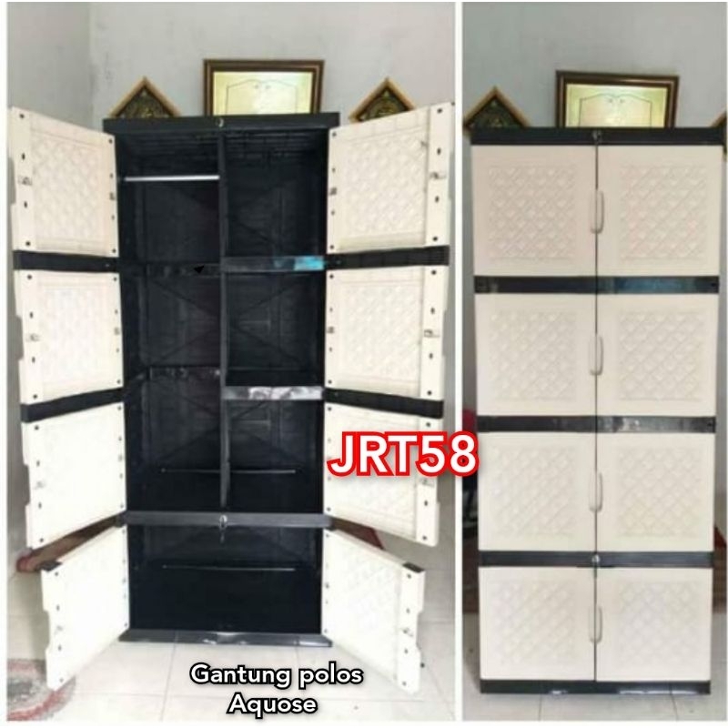 Lemari plastik gantung Aquose dan Magic ukuran 50X70X170cm.