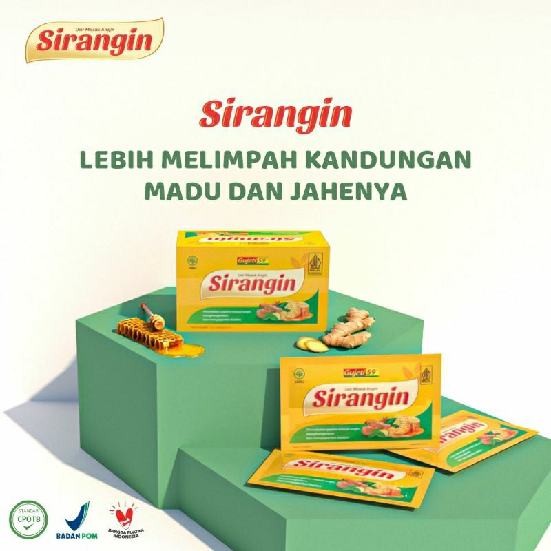 

SIRANGIN Herbal Masuk Angin GUJATI 59 Dus isi 12 sachet × 15 ml (bisa COD) DIDEL HERBAL