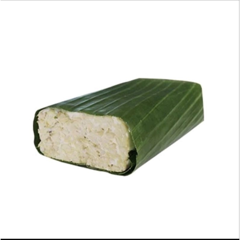 

Tempe balok 1 papan bungkus daun pisang