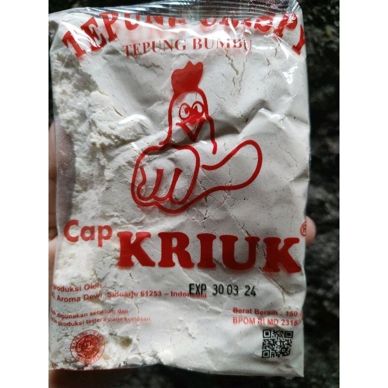 

Tepung Kriuk Crispy 150gr, 1bal | tepung bumbu kriuk