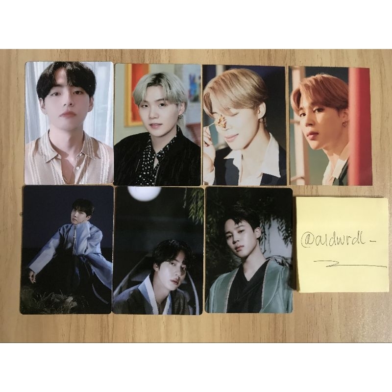 [Ready Stock] Official MPC BTS Dalmajung 2022 Mini Photocard BTS Jimin Hybe Insigt Suga PTD Taehyung