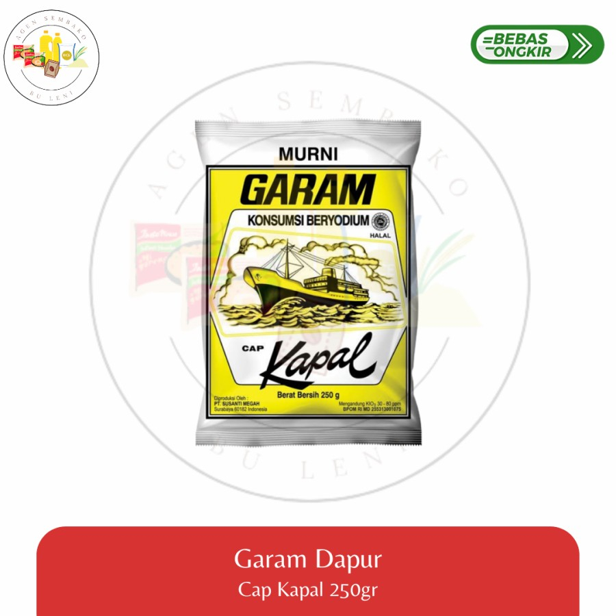 

Garam Dapur Cap Kapal 500gr