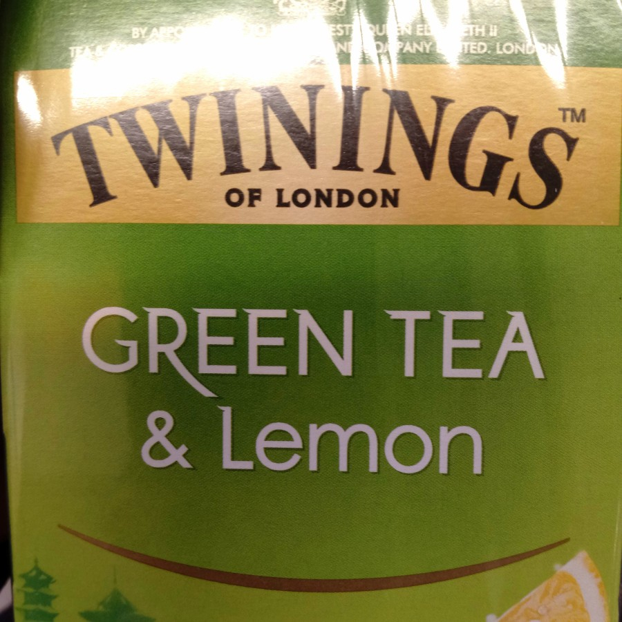 

Twinnings of London green tea lemon/teh celup 25 x 2 gr
