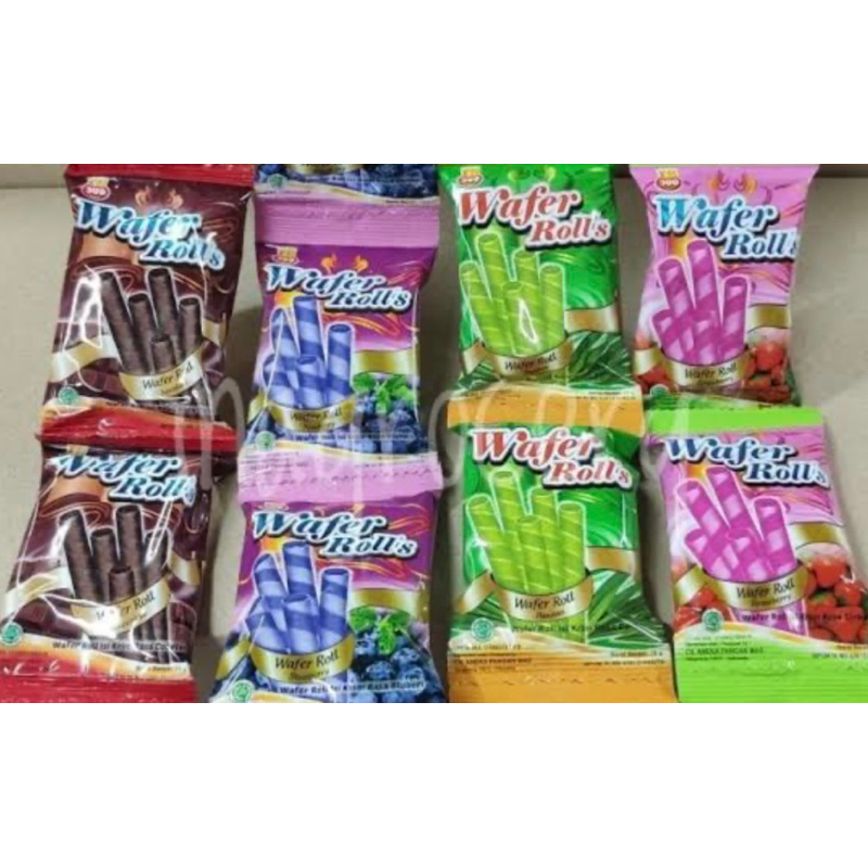 

MIN 1 DOS | JAJAN DUO WAFER ROLLS SNACK 1 Renceng Isi 10 / 1 Bungkus 12gram