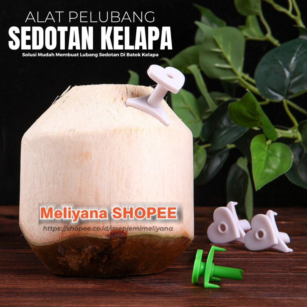 Coco Thumb Kelapa Thailand Sedotan Tusuk Pelubang Degan Praktis