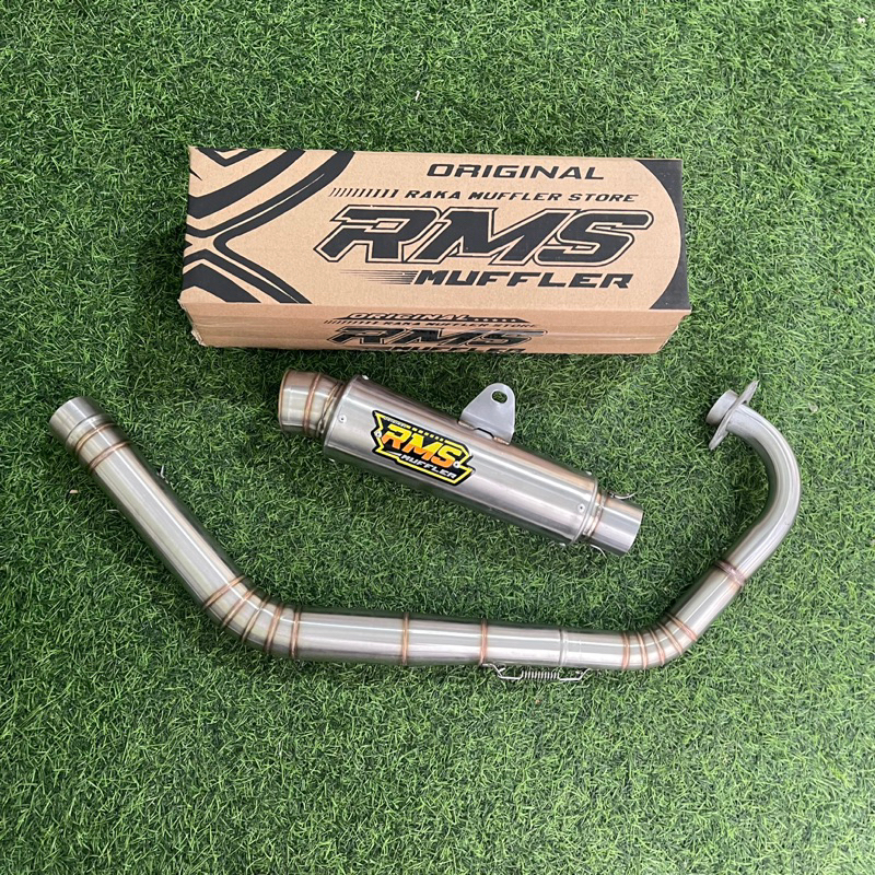 knalpot satria fu road race kompetisi rms muffler