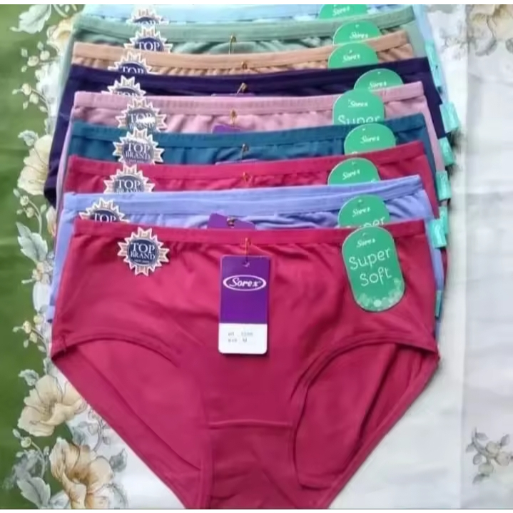 Paket Promo 6 pcs CD Sorex 1239 Super Soft Celana Dalam Wanita Pakaian Dalam Wanita Lembut Nyaman Ca