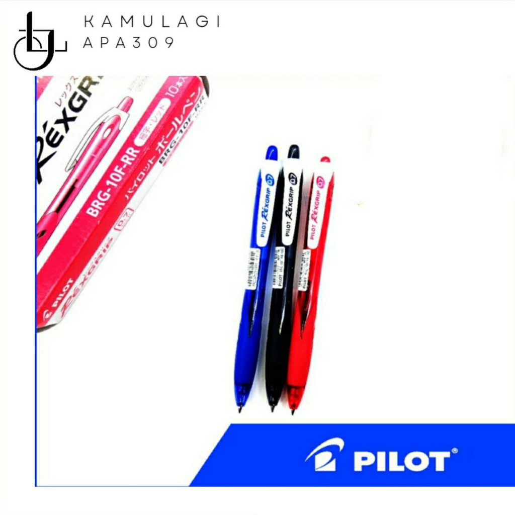 

Pen Pilot Rexgrip 0,7 mm (tinta sesuai casing)-warna biru