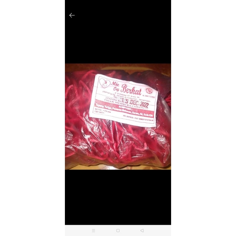 

mie berkat 1kg
