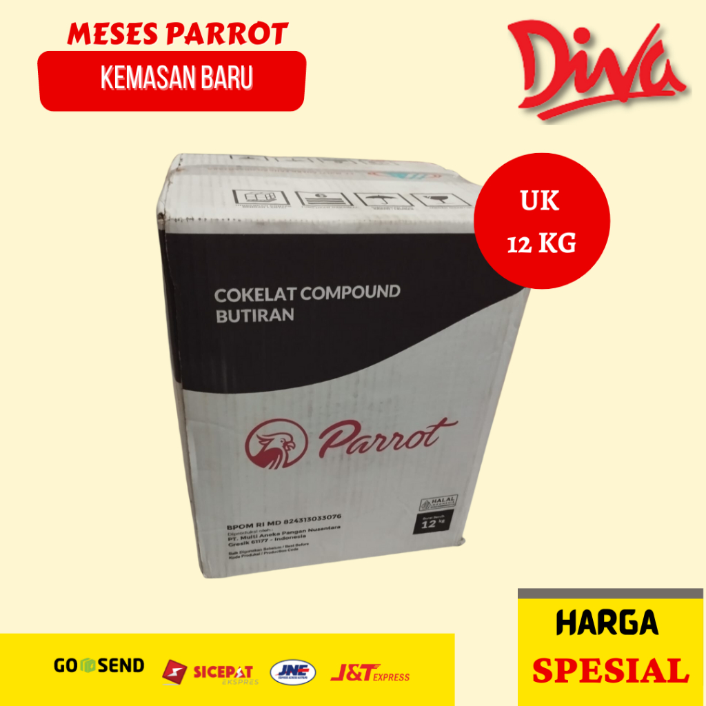 

[12kg] Meses Parrot | Mesis Butir Coklat | Mesis Parot 1 Karton