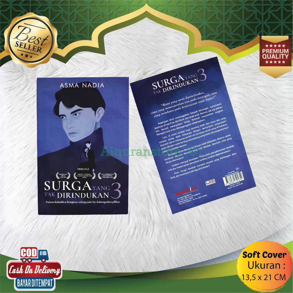 Novel Islami Surga yang Tak Dirindukan 3 Asma Nadia Original Republika Penerbit Novel Islam  Novel I