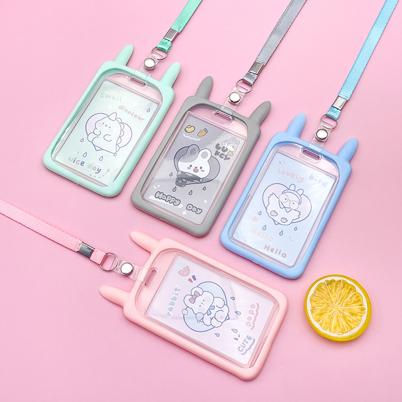 

Tali Name Tag Warna Pastel Lanyard Card Holder Id Card