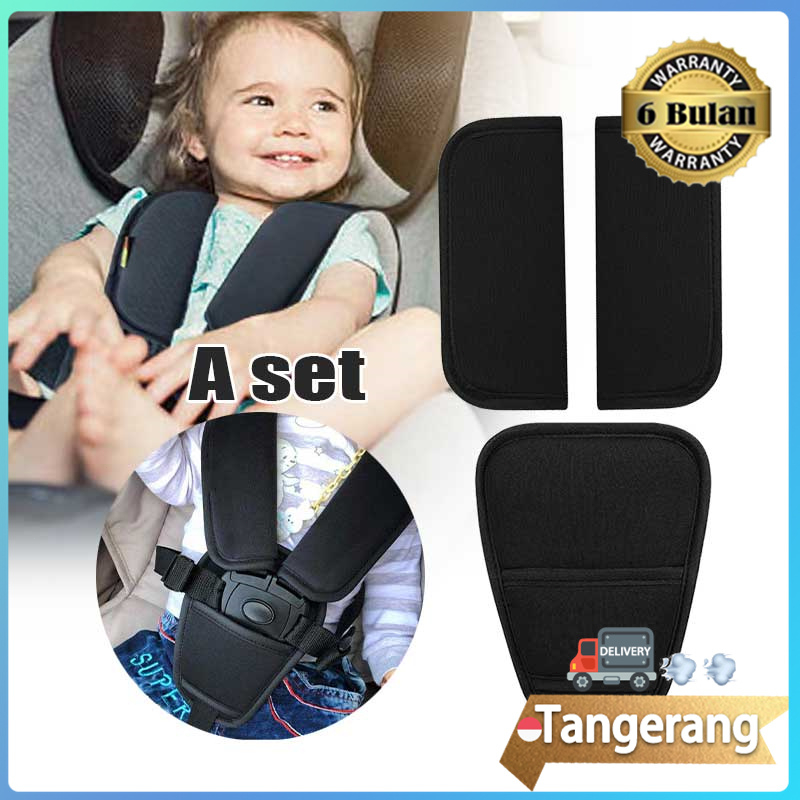 3pcs/set Cover Belt Stroller / Pelindung Bahu Stroller Bayi / Car Seat Belt Cover