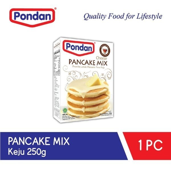 

PONDAN PREMIX PANCAKE CHEESE KEMASAN DUS 250GR,PRAKTIS DAN SIMPLE