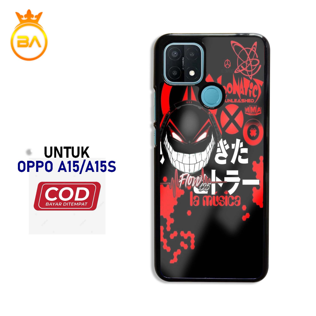 Case Oppo a15/a15s Terbaru - Hardcase Glossy kaca [Motif-017] case handphone-pelindung handphone-kes