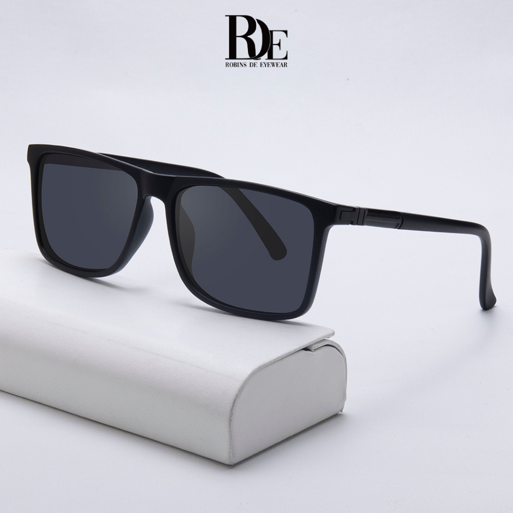 Robins Kacamata Hitam Polarized Anti Uv400  Minus Sunglasses Pegas Bisa 8262