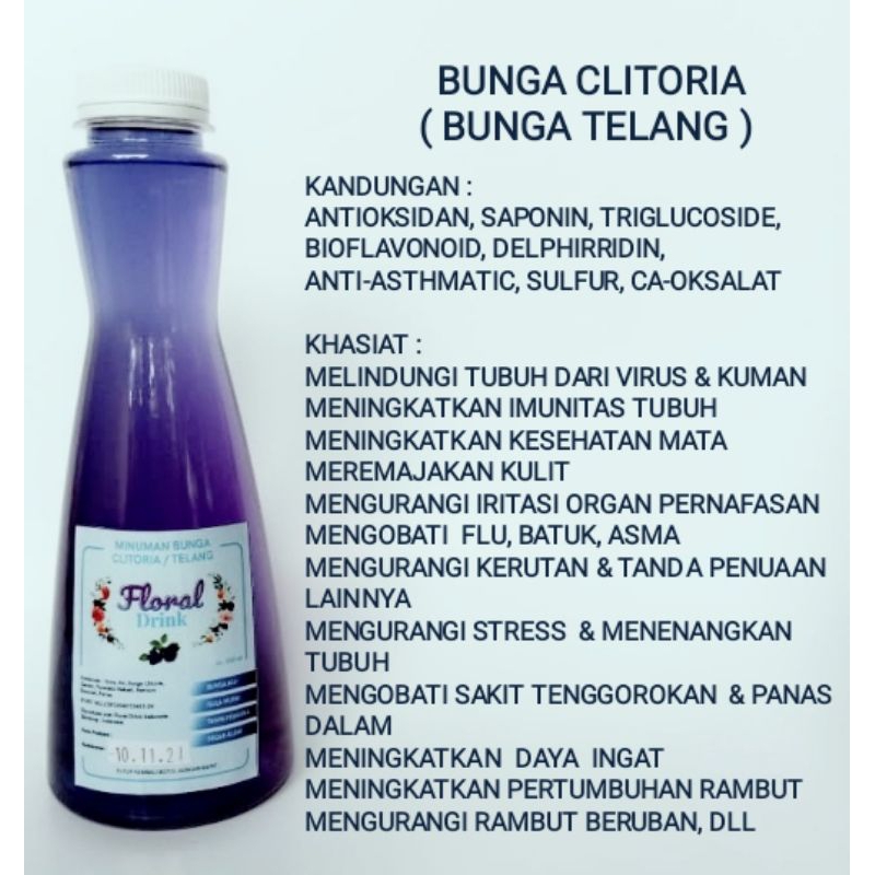 

Minuman Bunga Telang / Butterfly Pea