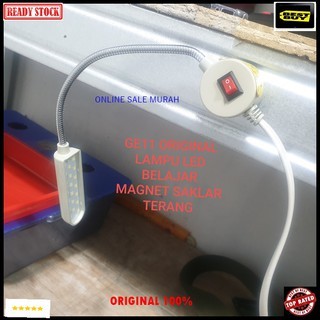 G11 original lampu belajar lampu baca magnet led light power terang saklar mesin fleksibel belalai l