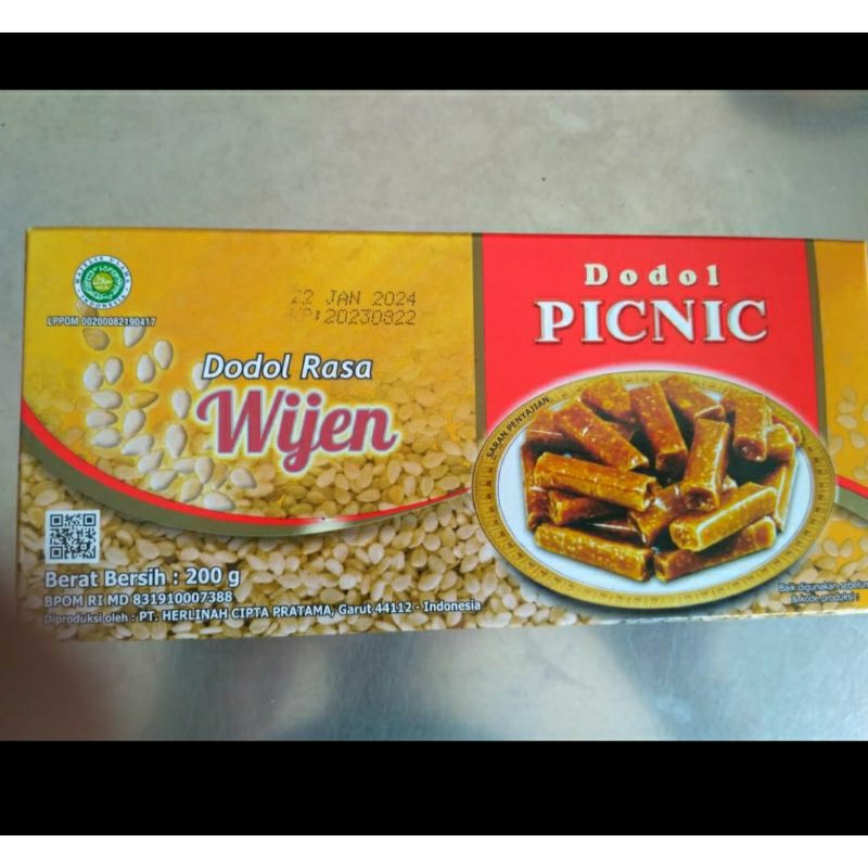 

Dodol PICNIC rasa wijen 200gr