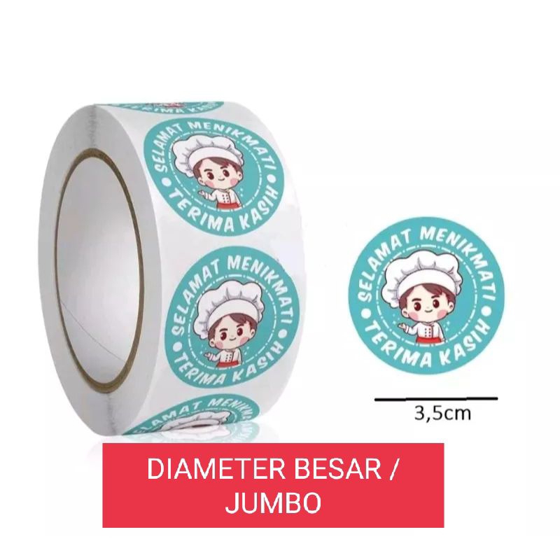 

Sticker Thank You Besar / Sticker Thank You Jumbo / Sticker roll Murah