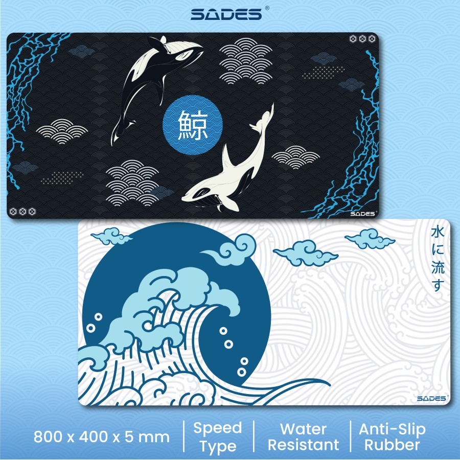 MOUSEPAD GAMING SADES DESKMAT SD84 EXTEND KUJIRA / UMI / KINTON / RHASTA