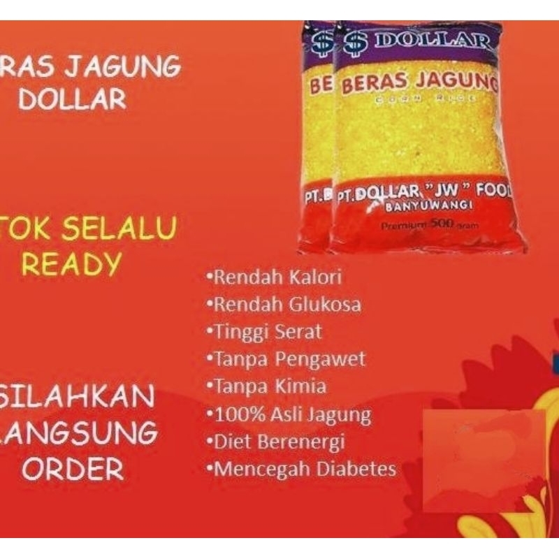 

Paket Beras Jagung Dollar ( isi 20 Bungkus)