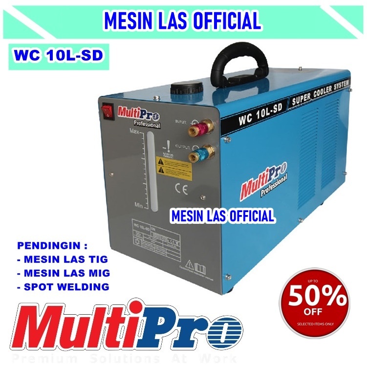 Multipro Mesin Water Cooler 10L Pendingin Mesin Las Argon