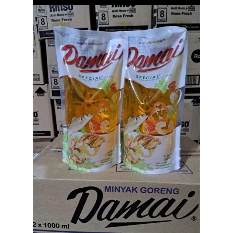 

Damai Minyak Goreng Bening 1 Liter