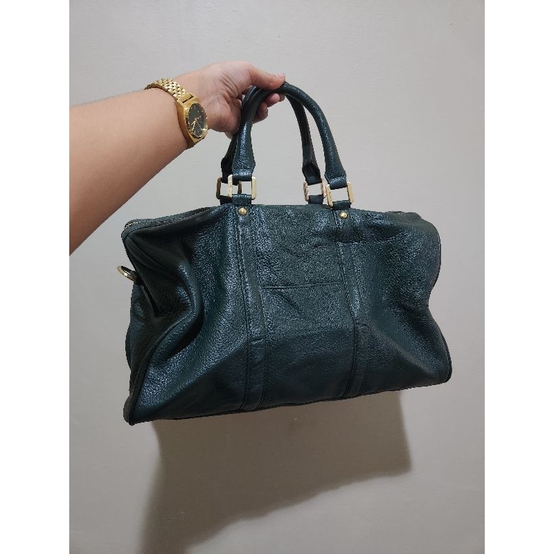 SISLEY travel mini bag kulas enyol | Tas sisley hijau emerald kulit asli