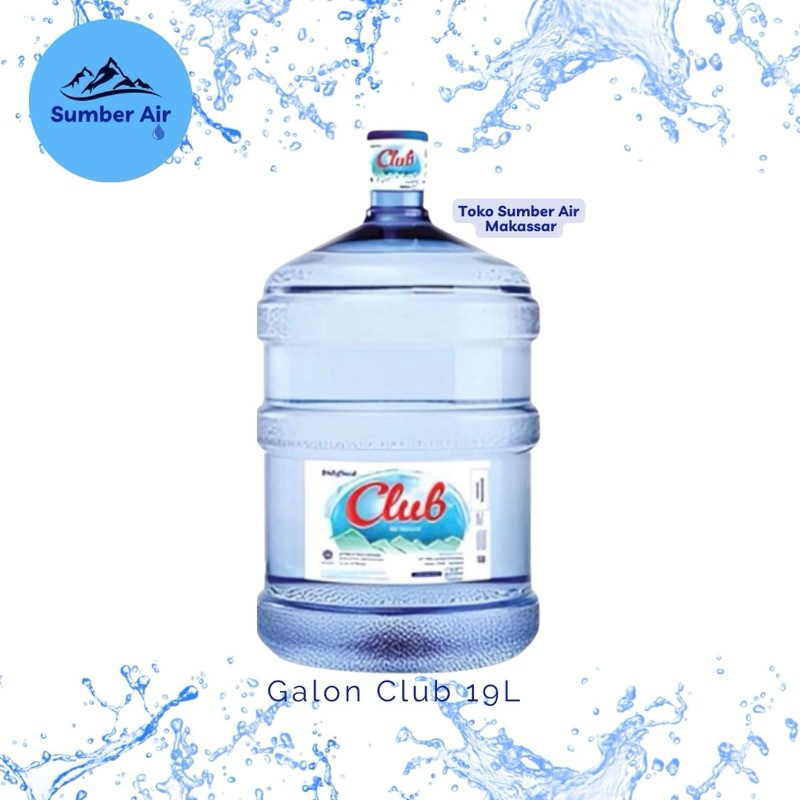 

Air Galon Club 19 Liter (Galon baru + isi)