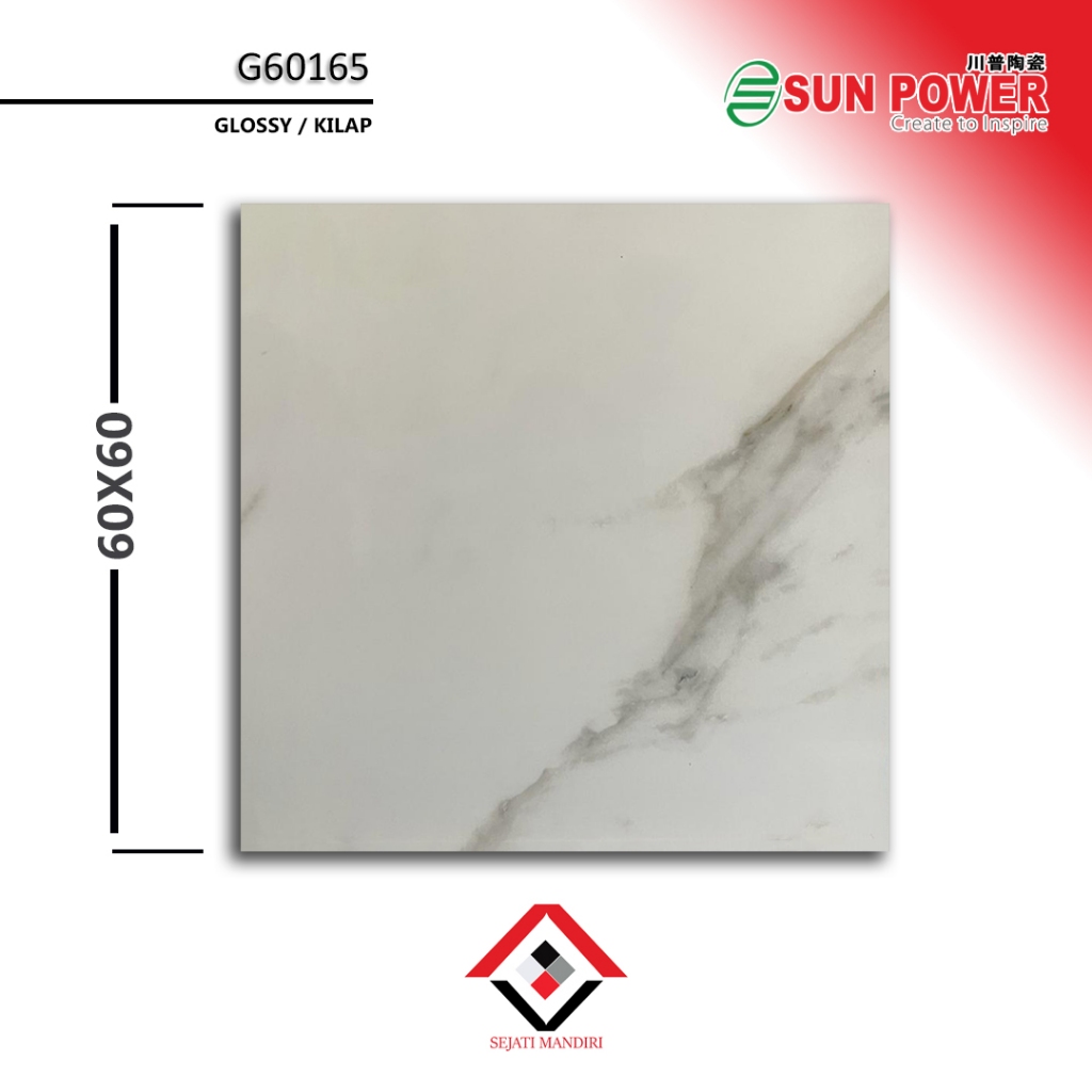 granit 60x60 - motif marmer - sunpower g60165