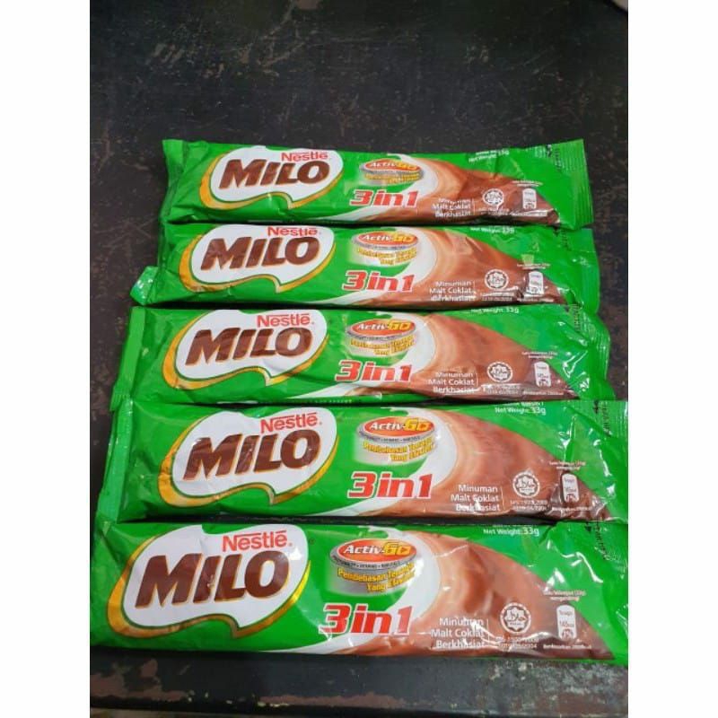 

Milo 3 in 1 Malaysia eceran 1 stik